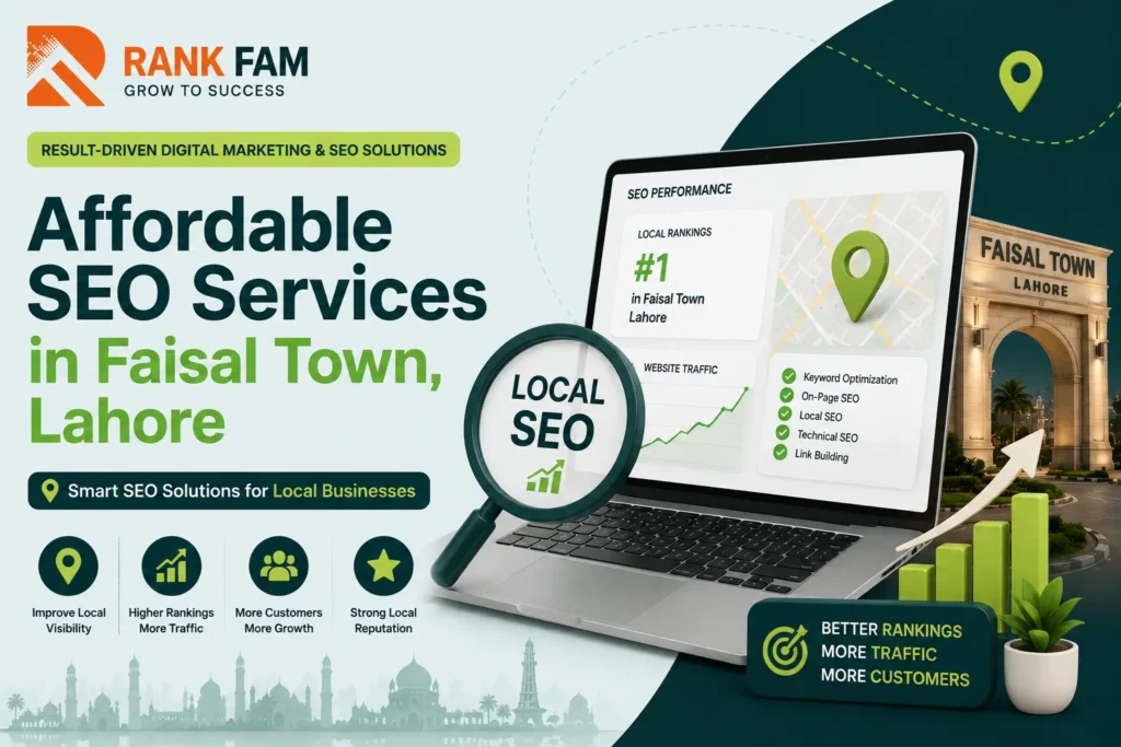 Affordable SEO services in Faisal Town Lahore