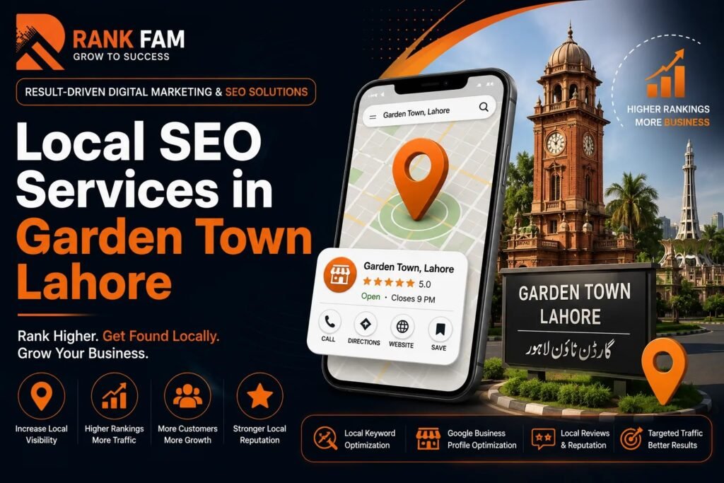 Local SEO services in Garden Town Lahore