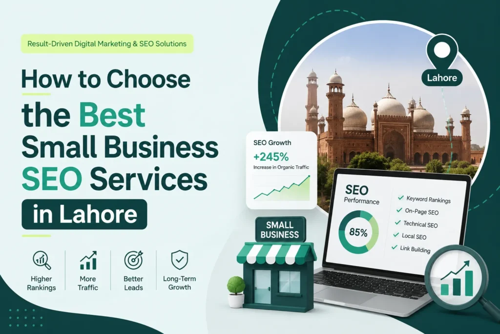 Small business SEO services in Lahore for improving online visibility