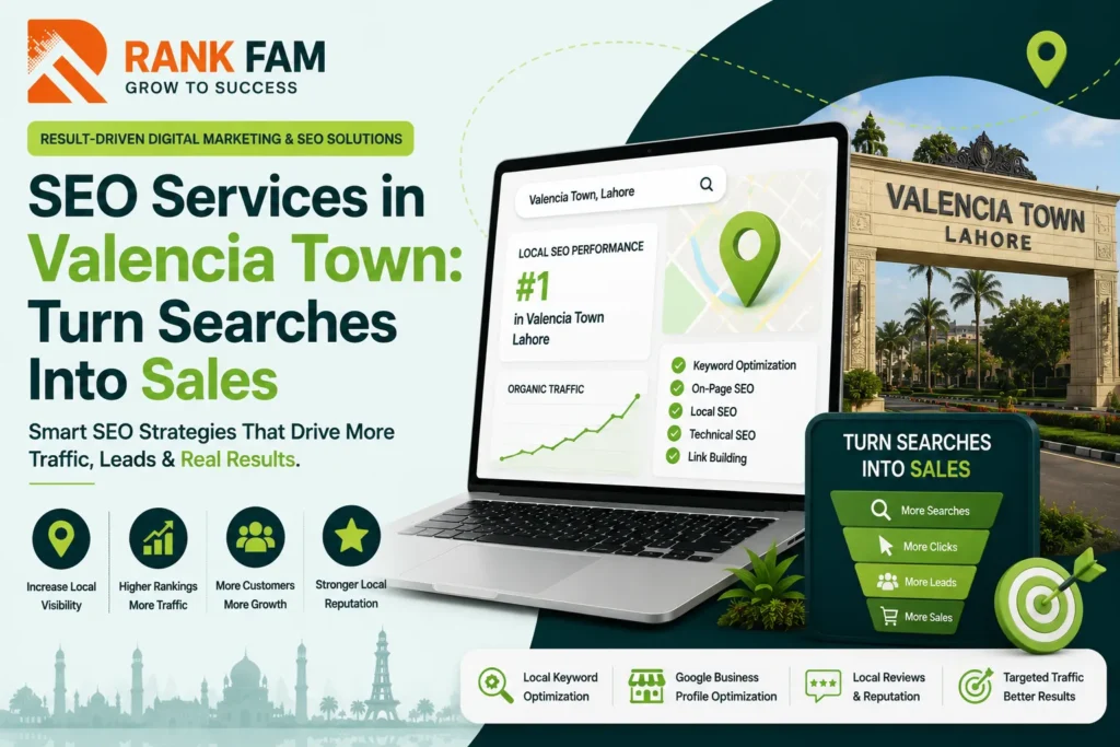 SEO services in Valencia Town Lahore for more sales